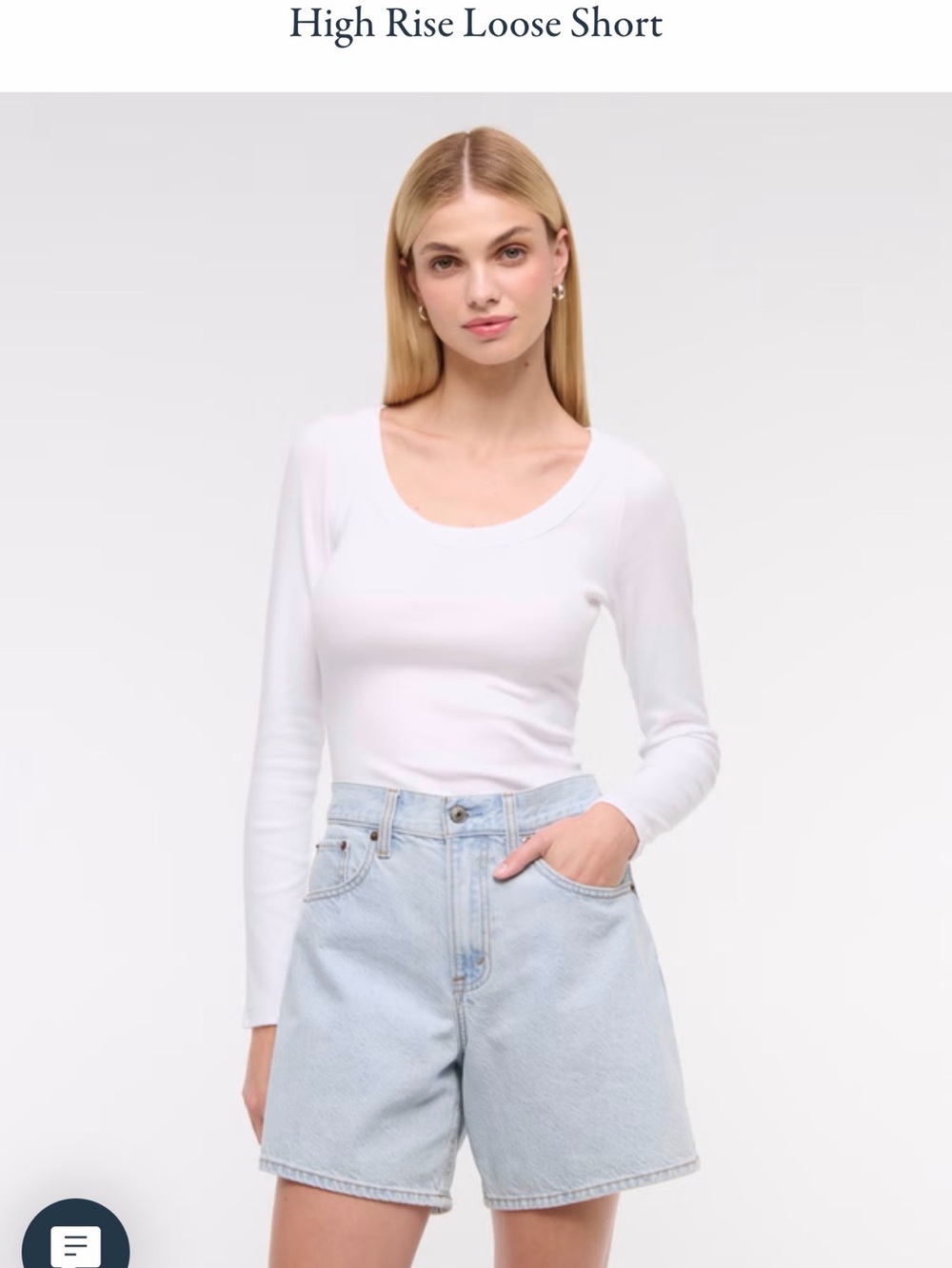 Abercrombie &Fitch high rise loose shorts